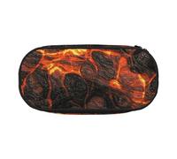 HDTVTV Lava del volcán Estuche para lápices, Estuche portátil con Cremallera, Estuche para cosméticos