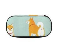 HDTVTV Lindo Cachorro de Shiba Inu Estuche para lápices, Estuche portátil con Cremallera, Estuche para cosméticos