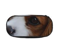 HDTVTV Lindo Cavalier King Charles Spaniel Estuche para lápices, Estuche portátil con Cremallera, Estuche para cosméticos