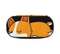 HDTVTV Lindo Corgi durmiendo Estuche para lápices, Estuche portátil con Cremallera, Estuche para cosméticos