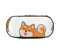 HDTVTV Lindo y Divertido Shiba Inu Estuche para lápices, Estuche portátil con Cremallera, Estuche para cosméticos