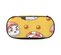 HDTVTV Lindo y Divertido Sushi Estuche para lápices, Estuche portátil con Cremallera, Estuche para cosméticos