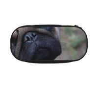 HDTVTV Perro Pug Impreso Estuche para lápices, Estuche portátil con Cremallera, Estuche para cosméticos