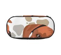 HDTVTV Rhodesian Ridgeback con Amor Estuche para lápices, Estuche portátil con Cremallera, Estuche para cosméticos