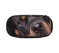 HDTVTV Rottweiler: cariñoso, Seguro de sí Mismo y Leal Estuche para lápices, Estuche portátil con Cremallera, Estuche para cosméticos