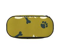 HDTVTV Silueta de Perro del Oeste de Las Tierras Altas del Oeste Estuche para lápices, Estuche portátil con Cremallera, Estuche para cosméticos