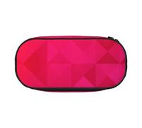 HDTVTV Triángulo geométrico Fucsia Estuche para lápices, Estuche portátil con Cremallera, Estuche para cosméticos