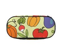HDTVTV Varios Patrones de Vegetales Estuche para lápices, Estuche portátil con Cremallera, Estuche para cosméticos