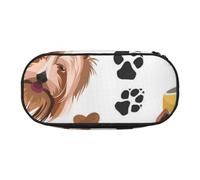 HDTVTV Yorkshire Terrier, Perro Sonriente Estuche para lápices, Estuche portátil con Cremallera, Estuche para cosméticos
