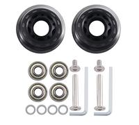 Hduacuge 60Mmx18Mm Equipaje Maleta Reemplazo Ruedas Ejes Llave Deluxe Reparación con Ruedas PU Rodamientos de Acero