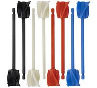 Hduacuge 8 Piezas de Paletas de Enlazador de Resina, Accesorio de Enlazador Epoxi para un Mezclador Potente, Enlazador de Pintura Reutilizable, Accesorio de Agitador de Pintura