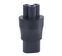 Hduacuge - Adaptador de corriente para convertidor de enchufe macho de 2 pines C8 a 3 pines C5 IEC 320