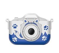 Hduacuge - Cámara de fotos digital para niños, cámara de vídeo digital con tarjeta SD de 32 GB, regalo azul