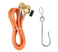 Hduacuge Tubo de Antorcha de Soldadura CGA600 Tubo de 1.5 M (5 Pies) y Gancho de Cinturón para Kit de Extensión de Antorcha MAPP