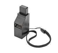 Hduacuge USB 2.0 HUB Adaptador Extender Mini Splitter Box 3 Puertos para PC Portátil Móvil Alta U Unidad de Disco, Negro