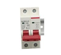 HDWMOJZT Mini disyuntor Solar DC 1000V 1P 2P 3P 4P, Interruptor de protección contra sobrecarga 6A ~ 63A/80A 100A 125A MCB for Sistema fotovoltaico(32A,4P)