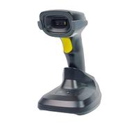 HDWR HD-LR66 - Escáner inalámbrico de código de Barras 2D QR y Azteca, Bluetooth, conectividad 2.4G, Base de Carga, Alta Velocidad, Resistencia a caídas Duradera