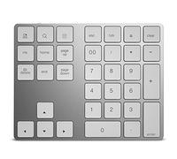 HDWR Portátil, Teclado Numérico, Inalámbrico, Bluetooth, Funcionamiento Inalámbrico con un Alcance de hasta 10 Metros, 34 Teclas, Carcasa de Aluminio, iOS, Teclas de Membrana, typerCLAW-BN100