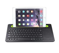HDWR Teclado con Touchpad, Bluetooth 3.0, Soporte para Teléfono o Tablet, Multipar, Triple Canal, Funcionamiento Silencioso, Ahorro de Energía, typerCLAW BM110