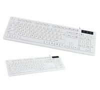 HDWR typerCLAW-PC110W - Teclado mecánico Blanco, USB 3.0, Compatible con Windows, Teclado numérico, Plug & Play, Teclas de función, tamaño Completo