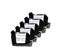 HDXAEW Cartucho de Impresora de inyección de Tinta en línea portátil de Tinta de Nivel A, Secado rápido, Negro, Nivel B, 12,7mm, Piezas Originales de Oficina en Cualquier Superficie(5PCS)