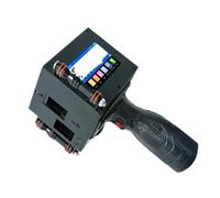 HDXAEW Fecha de caducidad del Logotipo del número de Lote del código de Barras QR de la Impresora de Chorro de Tinta Termal portátil del PDA de 50m m en Cualquier Superficie(with 2 Ink)