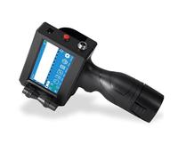 HDXAEW Impresora de inyección de Tinta térmica portátil, Dispositivo de impresión de máscara portátil con código QR, número de Serie, 28 Idiomas, 12,7mm en Cualquier Superficie