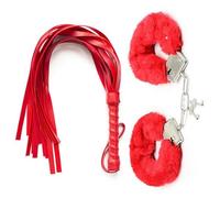 Hdynasty 2 Piezas Multi-Funcional Lucha Fitness Culturismo Uso Defensa Personal Látigo Caballo Látigo Cuero Muñequeras (Rojo)