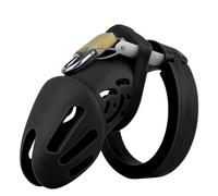 Hdynasty Accesorio de Masaje de Silicona para Hombre, cómodo y Agradable a la Piel Incluye Cinco tamaños de Anillos (Negro, S)