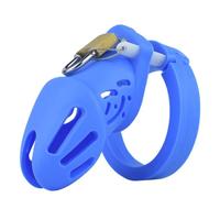 Hdynasty Accesorio de Masaje de Silicona para Hombre, cómodo y Agradable a la Piel Incluye Cinco tamaños de Anillos (Azul, S)
