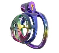 Hdynasty Jaula de Ejercicio Transpirable y ventilada de Resina de Colores - con catéter de Silicona (Color Deslumbrante, M1)