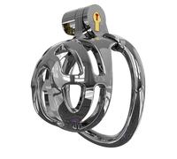 Hdynasty Jaula de Ejercicio Transpirable y ventilada de Resina de Colores - con catéter de Silicona (Gris Brillante, M1)