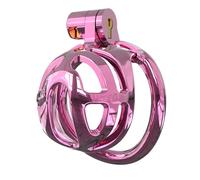 Hdynasty Jaula de Ejercicio Transpirable y ventilada de Resina de Colores - con catéter de Silicona (Oro Rosa, M1)