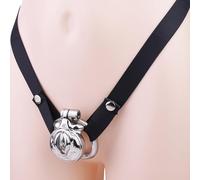 Hdynasty Jaula de Entrenamiento de Fuerza de Labios simulada de Acero Inoxidable metálico Antideslizante para Hombres (Negro, 45mm)