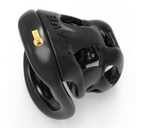 Hdynasty Jaula de protección específica para Hombres incorporada con pequeño Cilindro de Cierre Invisible y 4 mosquetones fijos (40mm/45mm/49mm/52mm) (Negro, XXS)