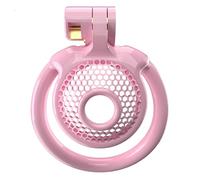 Hdynasty Mini Jaula Convexa de Resina, Ligera, con 5 Anillos de retención (Anillos Planos, CX-3P)