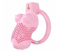 Hdynasty Nuevo Cuerpo Deportivo de Hombre Jaula de Resina Hueca, diseño único, con 6 mosquetones fijos (Rosa, 17-3)