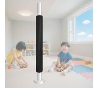 HDYZJQ Acolchado De Espuma Plegable/Colchoneta Antichoque para Postes De Sótano/Patio De Recreo, Almohadillas para Columnas, Cubiertas Protectoras para Tuberías Redondas(Black,Dia 4 1/2in (11.4cm))