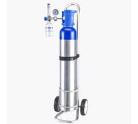 HDYZJQ Carro Ligero para Tanque De Oxígeno, Soporte para Un Solo Cilindro De Gas con Ruedas para Uso Médico/Viaje, Carro De Transporte Móvil para Tanques De Aire(Dia 146mm (5.7in))