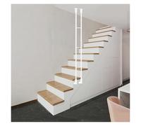 HDYZJQ Postes De Balaustre De Escalera Cuadrados, Montaje Lateral, Postes De Barandilla De Escalera De Hierro Forjado, Columna De Escalones En Forma De L(White,H 36in/3ft/91cm)