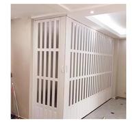 HDYZJQ Puertas Plegables Interiores Tipo Acordeón En Forma De L, Separador De Ambientes Retráctil para Guardarropas Y Caravanas, Puerta Corredera De Esquina(Tall 220cm,200x200cm (79x79in))