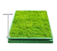 HDYZJQ Tapa De Inspección De Pozo De Resina Empotrada, Tapa De Depósito De Aguas Residuales Empotrada, Tapas De Pozo Séptico con Gancho De Elevación(500x1000mm/20x40inch)