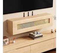 HDZNDH Caja Oculta para Router WiFi, Mueble De Pared con Organizador De Cables, Modem, Regleta Y Ocultacables para Hogar, Oficina Y Sala De Estar, Ahorra Espacio
