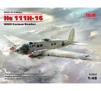 He 111h-16, WWII German Bomber 1:48 Plástico Modelo Kit Icm