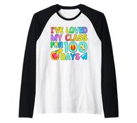 He Amado mi Clase para 100 días de Escuela Maestra de 100 días Camiseta Manga Raglan