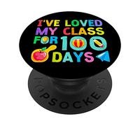 He Amado mi Clase para 100 días de Escuela Maestra de 100 días PopSockets PopGrip Adhesivo