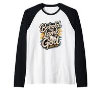 He aquí el Cordero de Dios Juan 1:29 Camiseta Manga Raglan