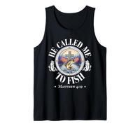 He Called Me to Fish Christian Bass Fishing Matthew 4:19 Camiseta sin Mangas