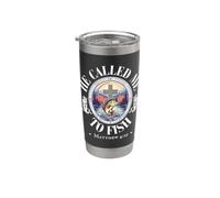 He Called Me to Fish Christian Bass Fishing Matthew 4:19 Vaso térmico de acero inoxidable de doble pared