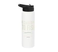 He Called Me to Fish Faith Bass Fishing Christian Matthew Stainless Steel Insulated Water Bottle